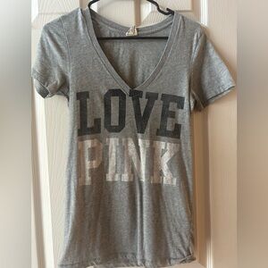 Victoria's Secret Pink Heather Gray T-Shirt